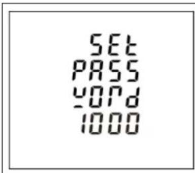 SET PASS WORD 1000