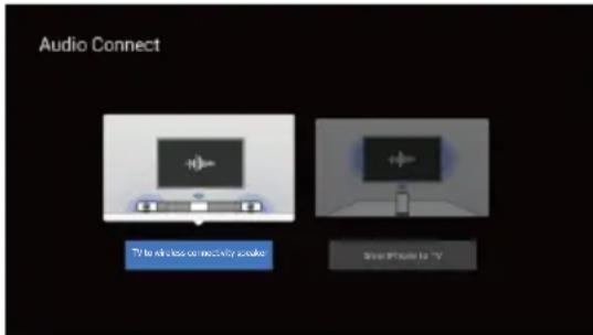 Audio Connect TV to wireless on wireless audio Remote iPhone 12 - TV