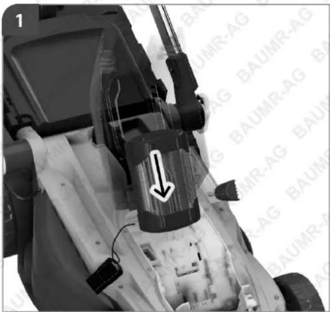 Baumr-AG 520CX - Inserting and Removing the Battery - 2