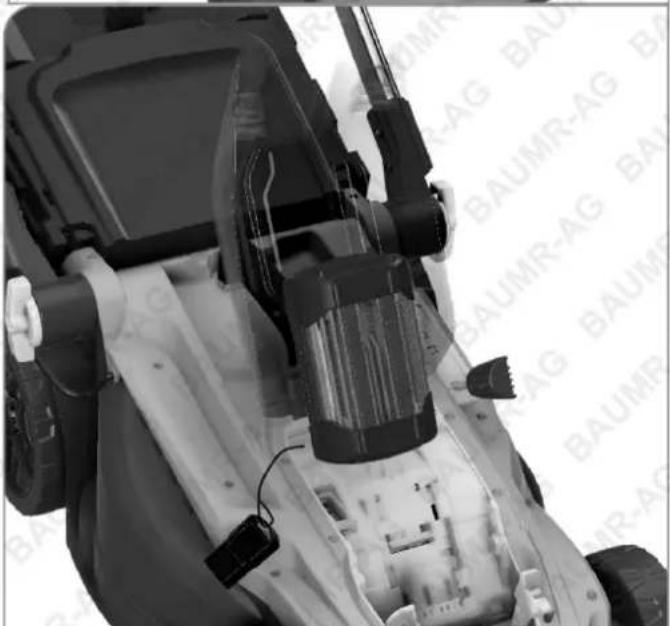 Baumr-AG 520CX - Inserting and Removing the Battery - 5