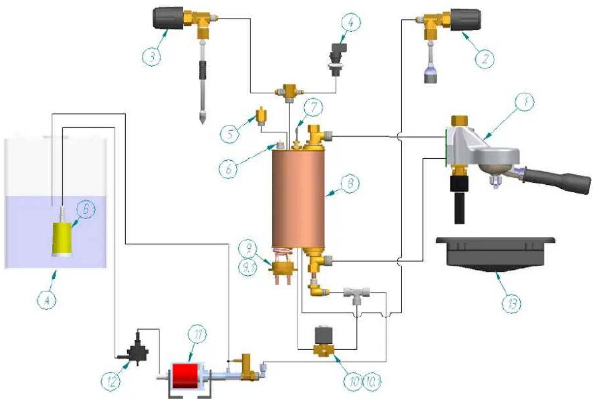 Expobar Office Pulser - Hydraulic diagrams - 1