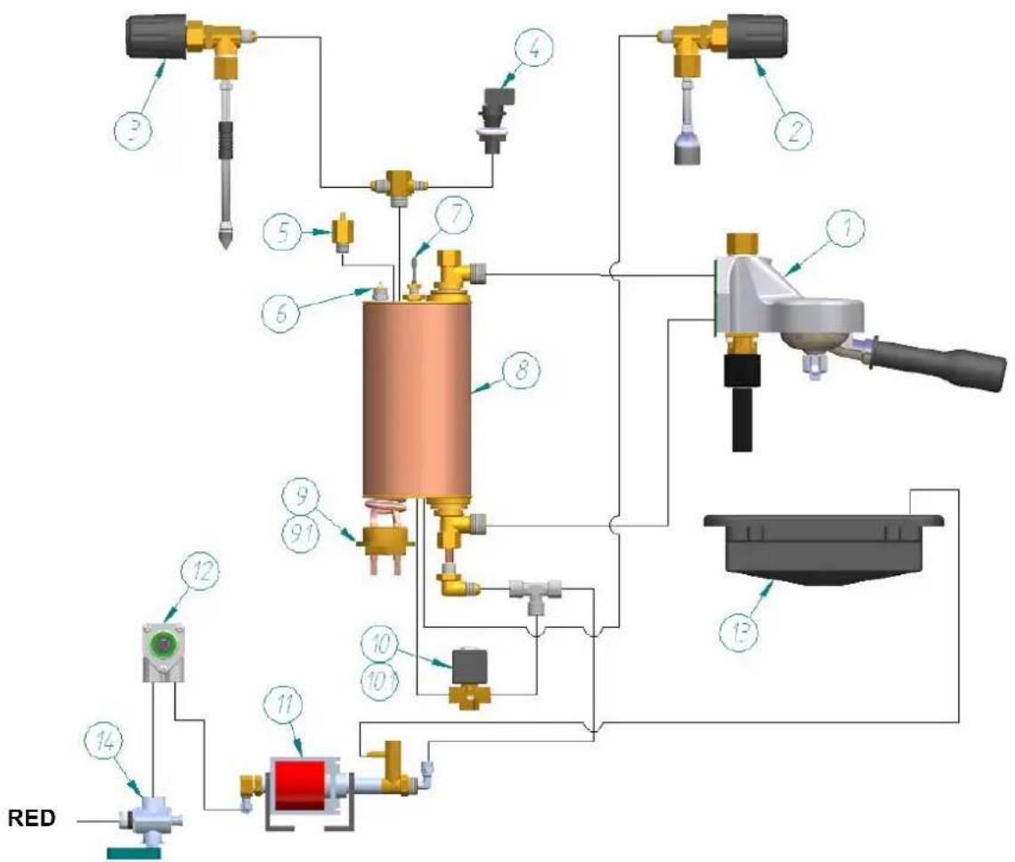 Expobar Office Pulser - Hydraulic diagrams - 2