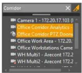 Corridor Camera 1 - 172.20.17.103 (I) Office Corridor Analytics - Office Corridor PTZ Doors Office Work Area - 172.20. Office Workstations Came WH Multi1 - Arecont 172.2 WH Multi2 - Arecont 172.2