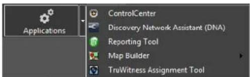 Applications ControlCenter Discovery Network Assistant (DNA) Reporting Tool Map Builder TruWitness Assignment Tool