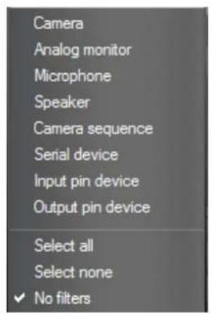Camera Analog monitor Microphone Speaker Camera sequence Serial device Input pin device Output pin device Select all Select none ✓ No filters