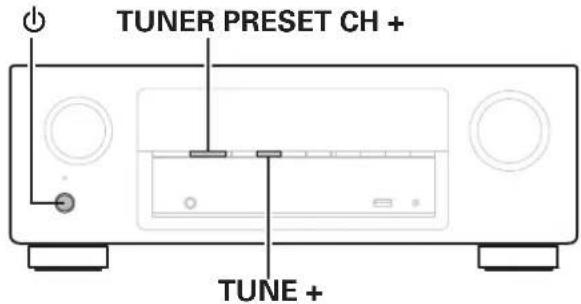 TUNER PRESET CH + TUNE +