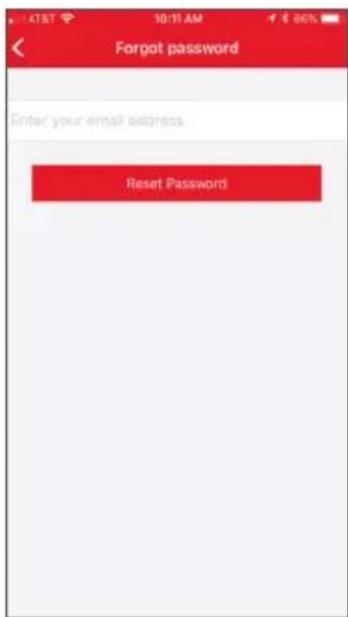 AT&T 10:11 AM € 86% Forgot password Enter your email address Reset Password