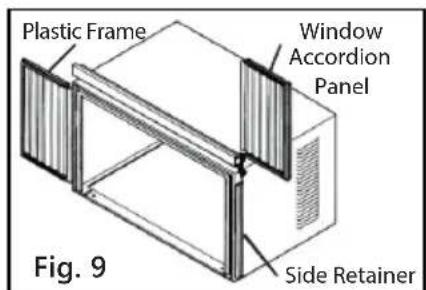 Plastic Frame Window Accordion Panel Side Retainer Fig. 9