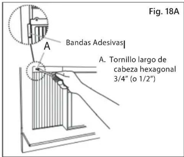 Fig. 18A Bandas Adesivas A. Tornillo largo de cabeza hexagonal 3/4" (o 1/2")