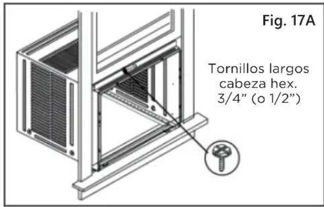 Fig. 17A Tornillos largos cabeza hex. 3/4" (o 1/2")