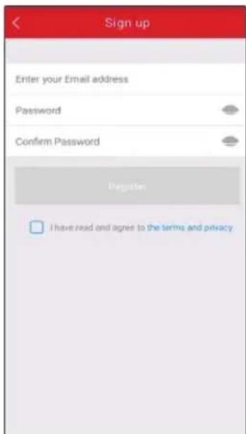 Sign up Enter your Email address Password Confirm Password Regulate I have read and agree to the terms and privacy