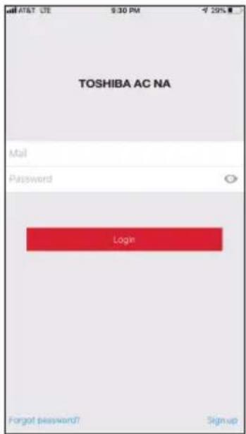 TOSHIBA AC NA Mail Password Login Forgot password? Signup
