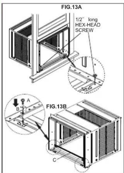 FIG.13A 1/2" long HEX-HEAD SCREW FIG.13B A B C