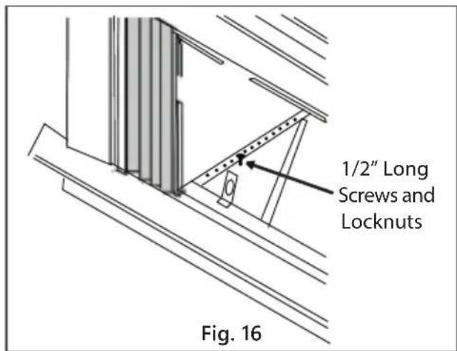 1/2" Long Screws and Locknuts Fig. 16