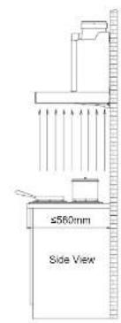 ±560mm Side View