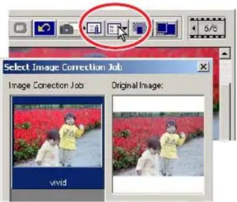 Select Image Correction Job Image Correction Job Original Image: vivid