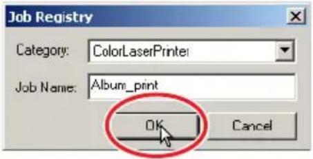 Job Registry Category: ColorLaserPrinter Job Name: Album_print OK Cancel