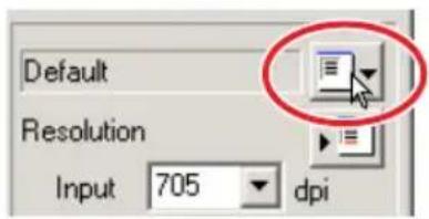 Default Resolution Input 705 dpi