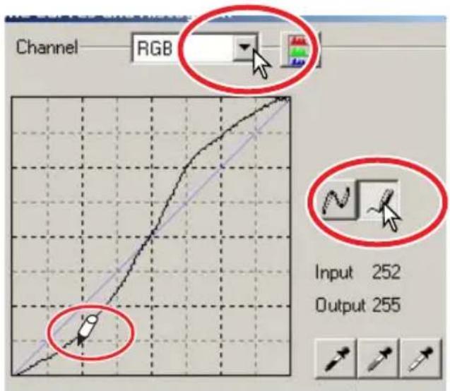 Channel RGB Input 252 Output 255