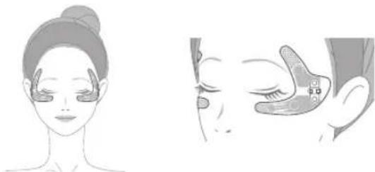 YA-MAN Design Lift YJMD0 - Apply the Stretch Fit Sheets around your eyes - 1