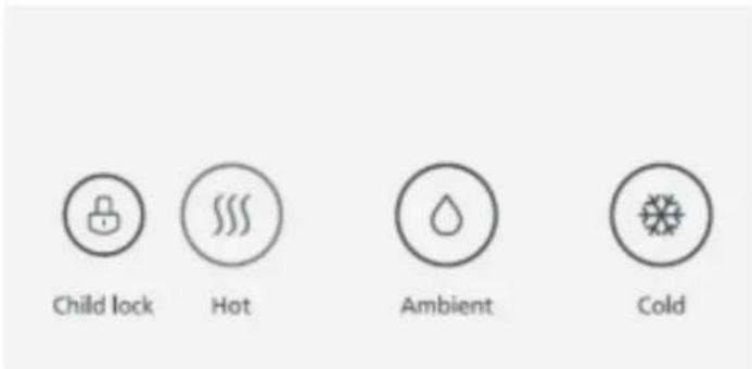Child lock Hot Ambient Cold