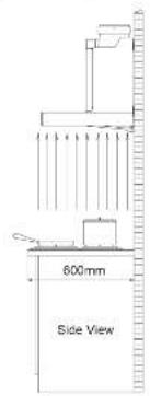 600mm Side View