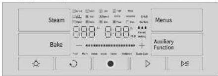 Steam 8:00" 9:00" Bake Auxiliary Function