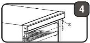 DELONGHI DEWC46D - Reversing the door swing - 4