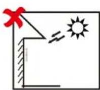 Hikvision DS-K1T690MW - Avoid backlight, direct and indirect sunlight - 1