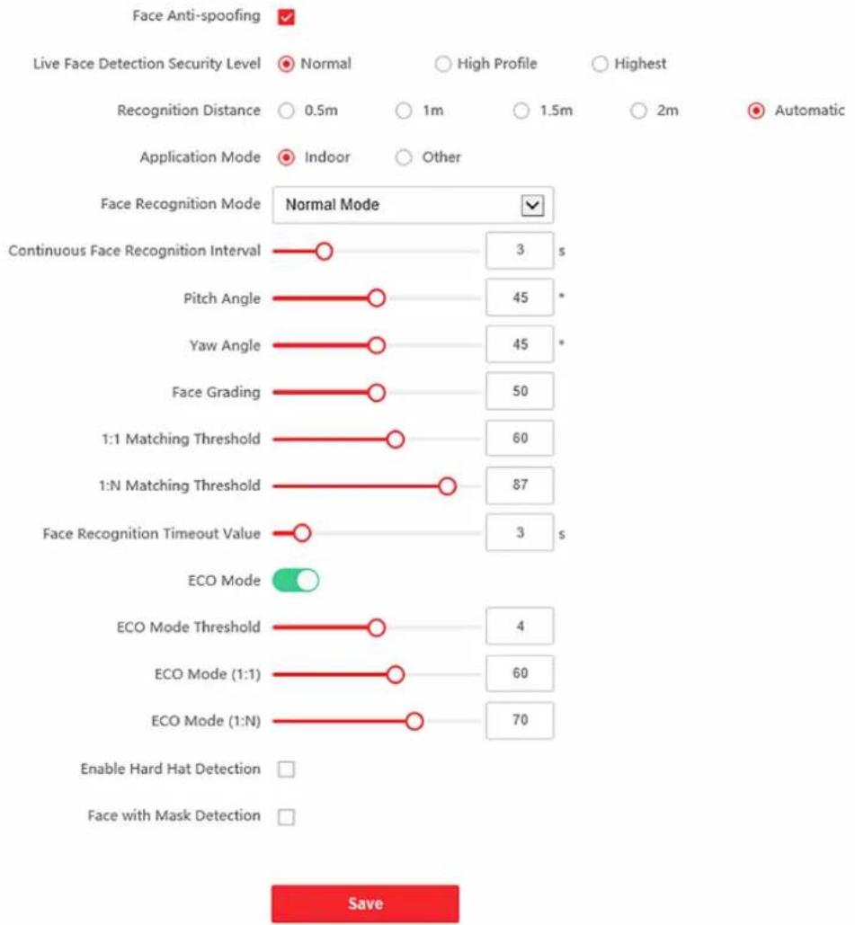 Hikvision DS-K1T690MW - Set Basic Parameters - 2