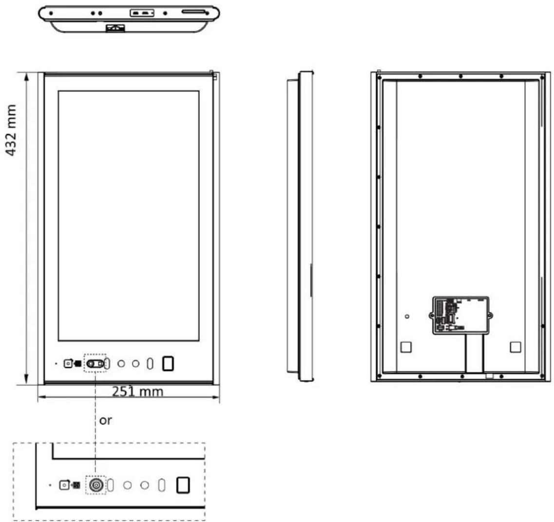 Hikvision DS-K1T690MW - Appendix D. Dimension - 1