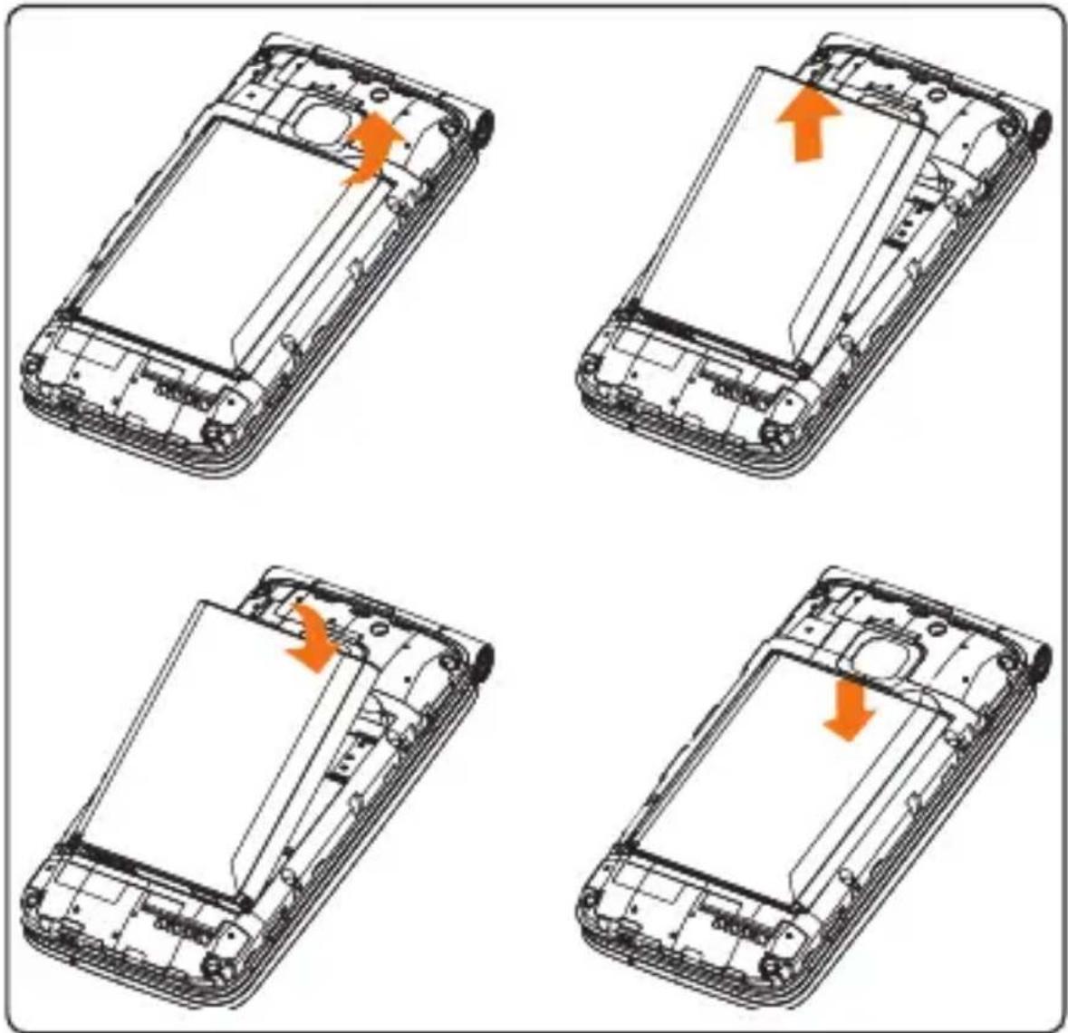 AT&T Cingular Flip 2 - Removing or installing battery - 1