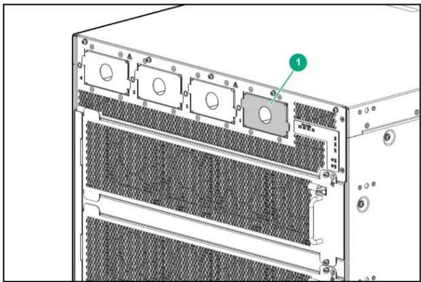 Diagram of a server rack with labeled components, showing front panel and rear panel layout