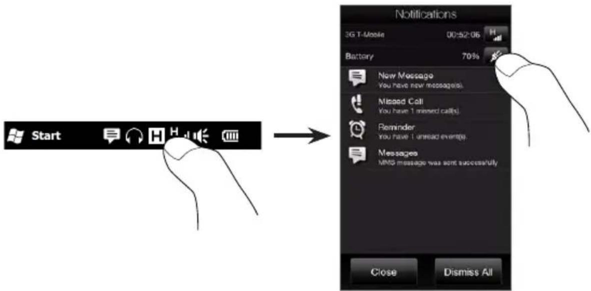 HTC HD2 (T-Mobile) - Notifications - 1