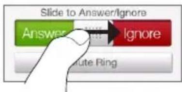 Slide to Answer/Ignore Answer Ignore Paste Ring