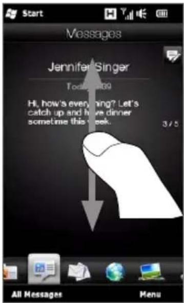 Start Messages Jennifer Singer Today's 2009 Hi, how's everything? Let's catch up and have dinner sometime this week. 3/5 All Messages Menu