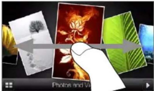 HTC HD2 (T-Mobile) - To browse through photos and videos - 1