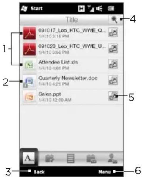 Start Title 091017_Leo_HTC_WWE_Q... 1/4/10 3:16 PM 091020_Leo_HTC_WWE_U... 1/4/10 8:56 PM Attendee List.xls 1/4/10 4:01 PM Quarterly Newsletter.doc 1/4/10 4:26 PM Sales.ppt 1/4/10 12:00 AM Back Menu 1 2 3 4 5 6