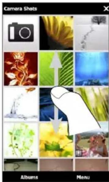 Camera Shots Albums Menu