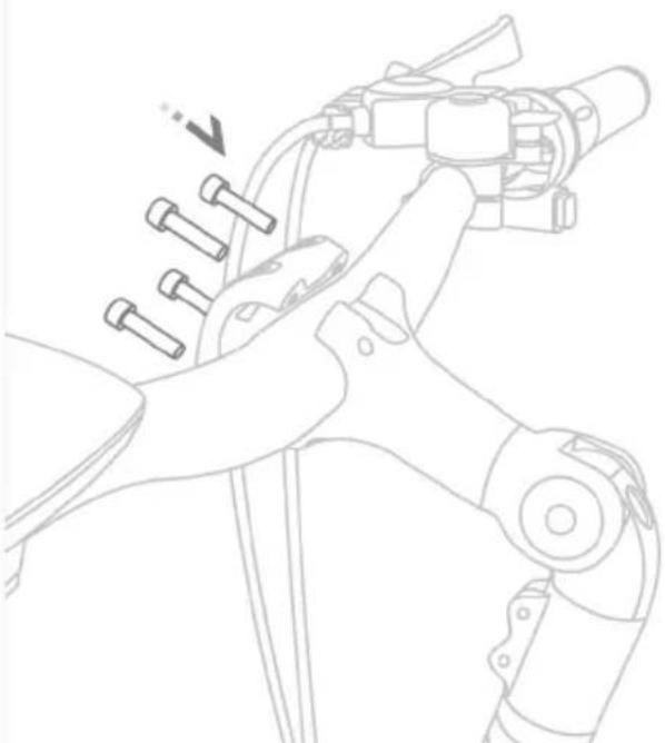 Line drawing of a robotic arm with tools and joints, no text or symbols present