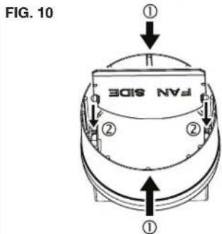 FIG. 10 ① ② ③ ④ PAN SIDE