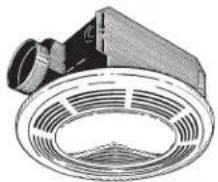 BROAN 750 - VENTILADOR DE VENTILACIÓN CON LUZ - 1