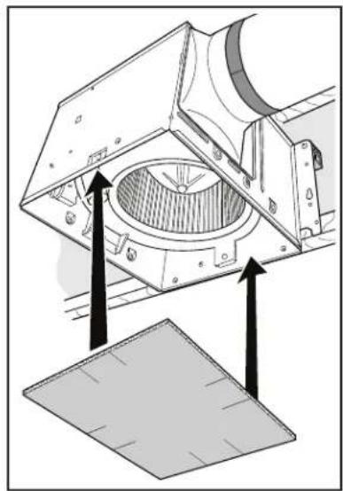 BROAN QT140LE - Inserte máscara y terminar techo. - 1