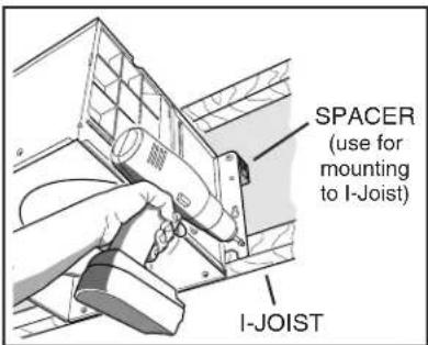 SPACER (use for mounting to I-Joist) I-JOIST
