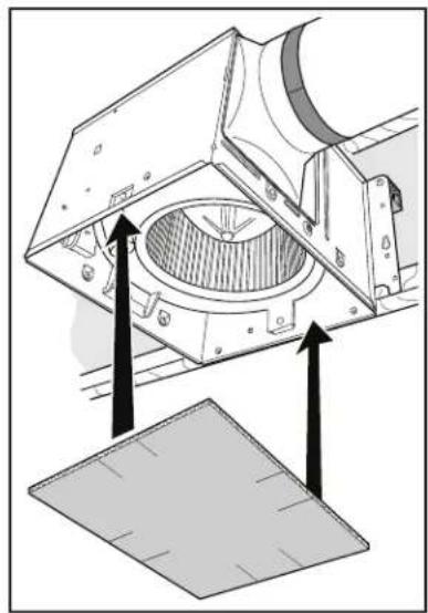 BROAN QT140LE - Insert mask and finish ceiling. - 1