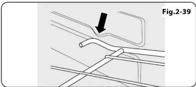 Technical diagram showing a mechanical component with a black arrow indicating a specific feature, labeled Fig.2-39 (no text or symbols on the diagram itself)