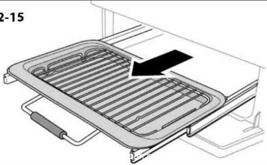 Diagram of a grater rack with an arrow indicating a component, no text or symbols present