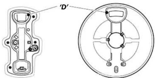 Technical line drawing of a mechanical component with cross-sectional and top views (no text or symbols)