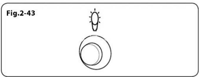 Simple line drawing of a light bulb above a circular ring, labeled Fig.2-43 (no text or symbols on the diagram itself)