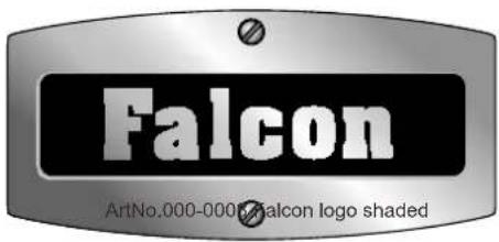 Falcon ArtNo.000-000# falcon logo shaded